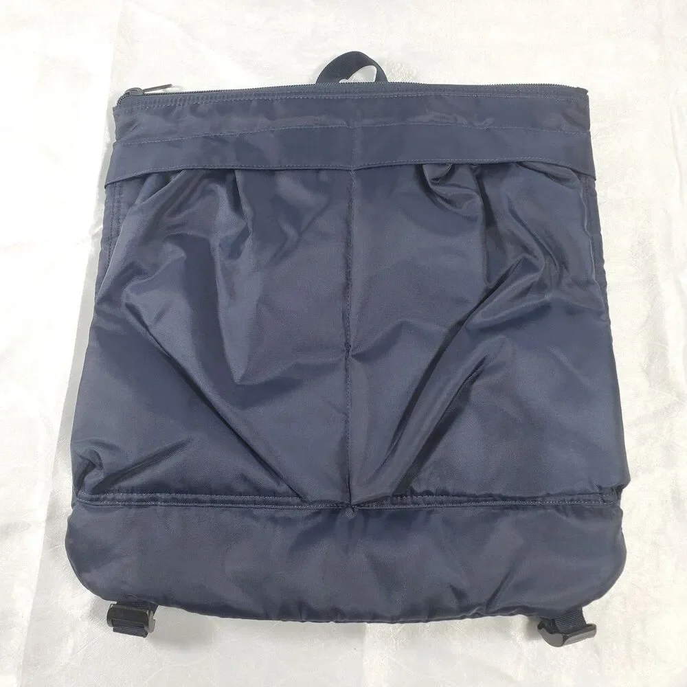 JW Anderson x UNIQLO Navy Blue Reversible Helmet Bag Backpack Tote 17x18